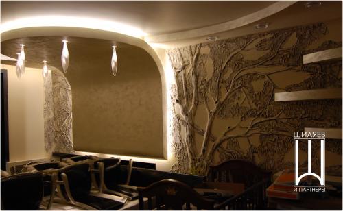 Рельф Декорировние стены Имитация дерева