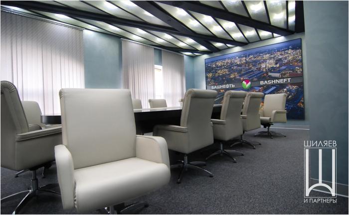 Переговорная комната Компания Башнефть Проект выполнен совместно с компанией Звездное небо