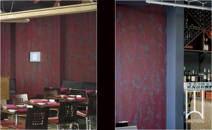 Декоративная покраска стен Ресторан